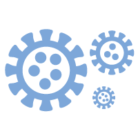 icon showing viruses