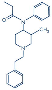 molecular structure alpha methylfentanyl