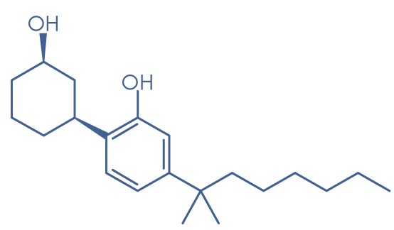 Molecular structure of synthetic cannabinoid CP 47,497