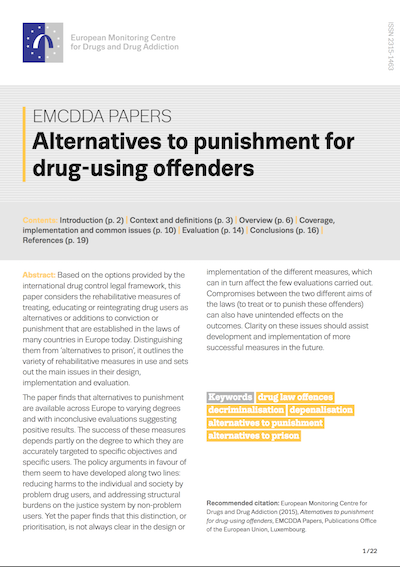 Cover Alternatives to imprisonment