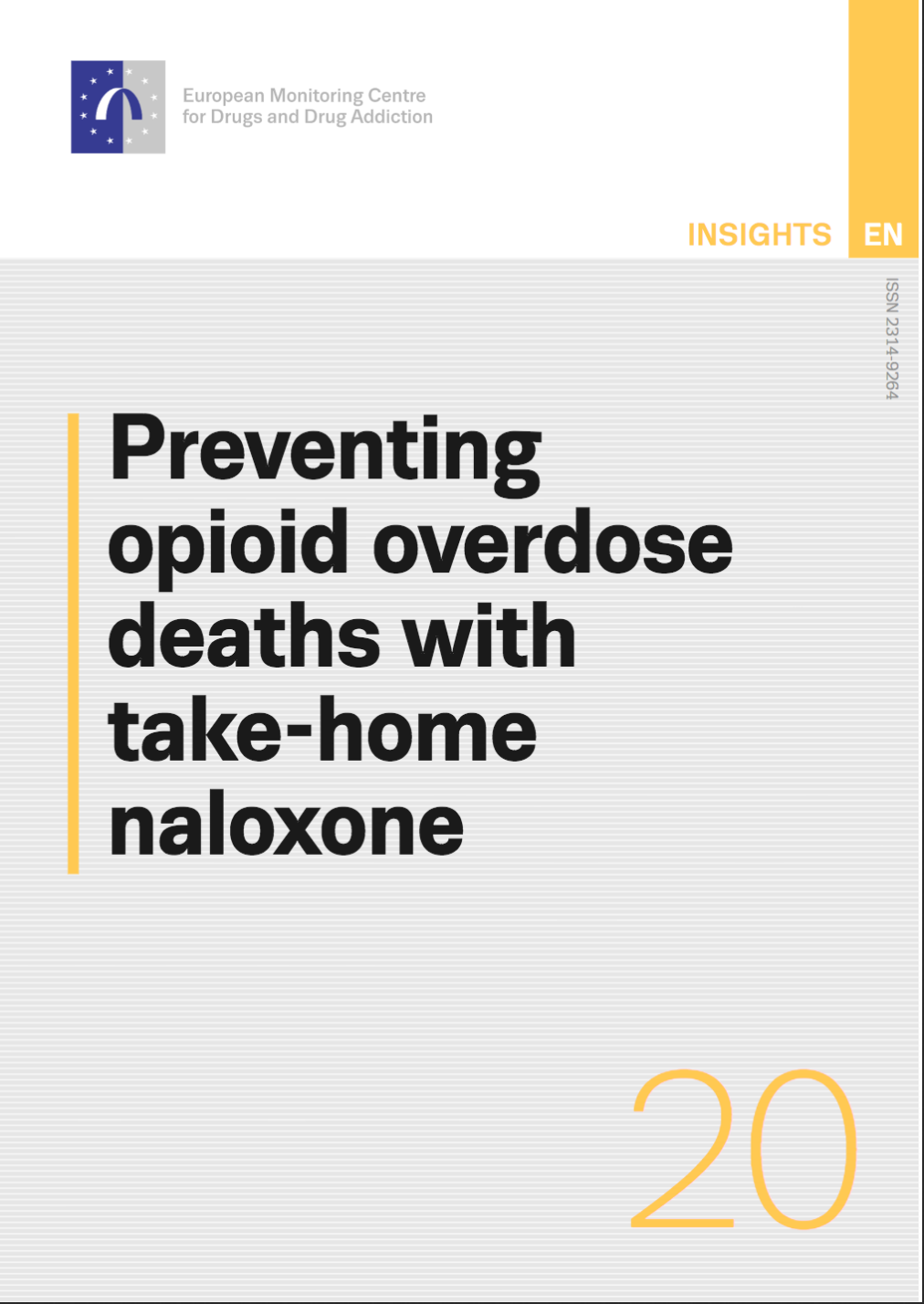 Cover of EMCDDA Insights on naloxone