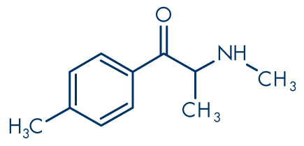 Molecular structure of mephedrone