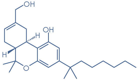 Molecular structure of synthetic cannabinoid HU-210