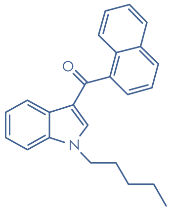 molecular structure of JWH-018
