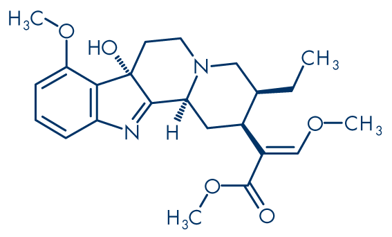 Molecular structure of 7-hydroxymitragynine