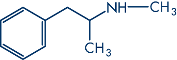 molecular structure of methamphetamine