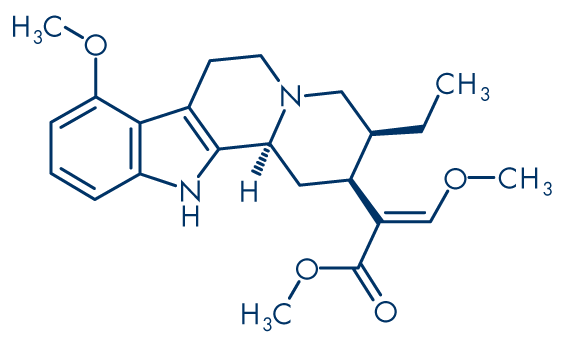 Molecular structure of Mitragynine
