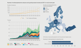 number of metamphetamine seizures