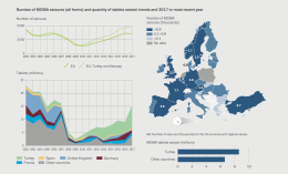 number of MDMA seizures