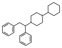 Molecular structure of MT-45
