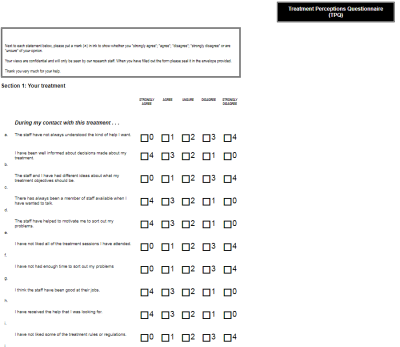 Treatment Perceptions Questionnaire (TPQ) 