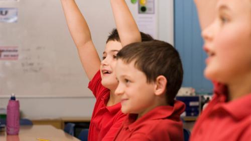 Picture of boys in a classroom