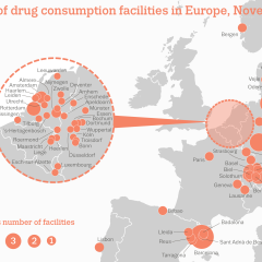 Location of drug consumption facilities in Europe, November 2019