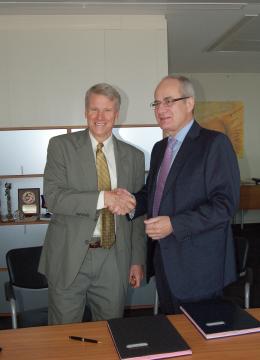 James Mack, Executive Secretary of CICAD and EMCDDA Director Wolfgang Götz