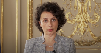 Video Screenshot of Chair of the EMCDDA Management Board Laura d’Arrigo