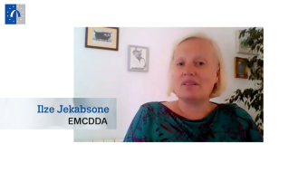 Video screenshot of EMCDDA staff member Ilze Jekabsone